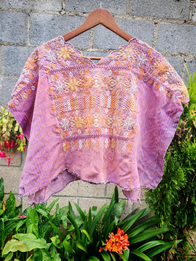 Pink Colotenango huipil