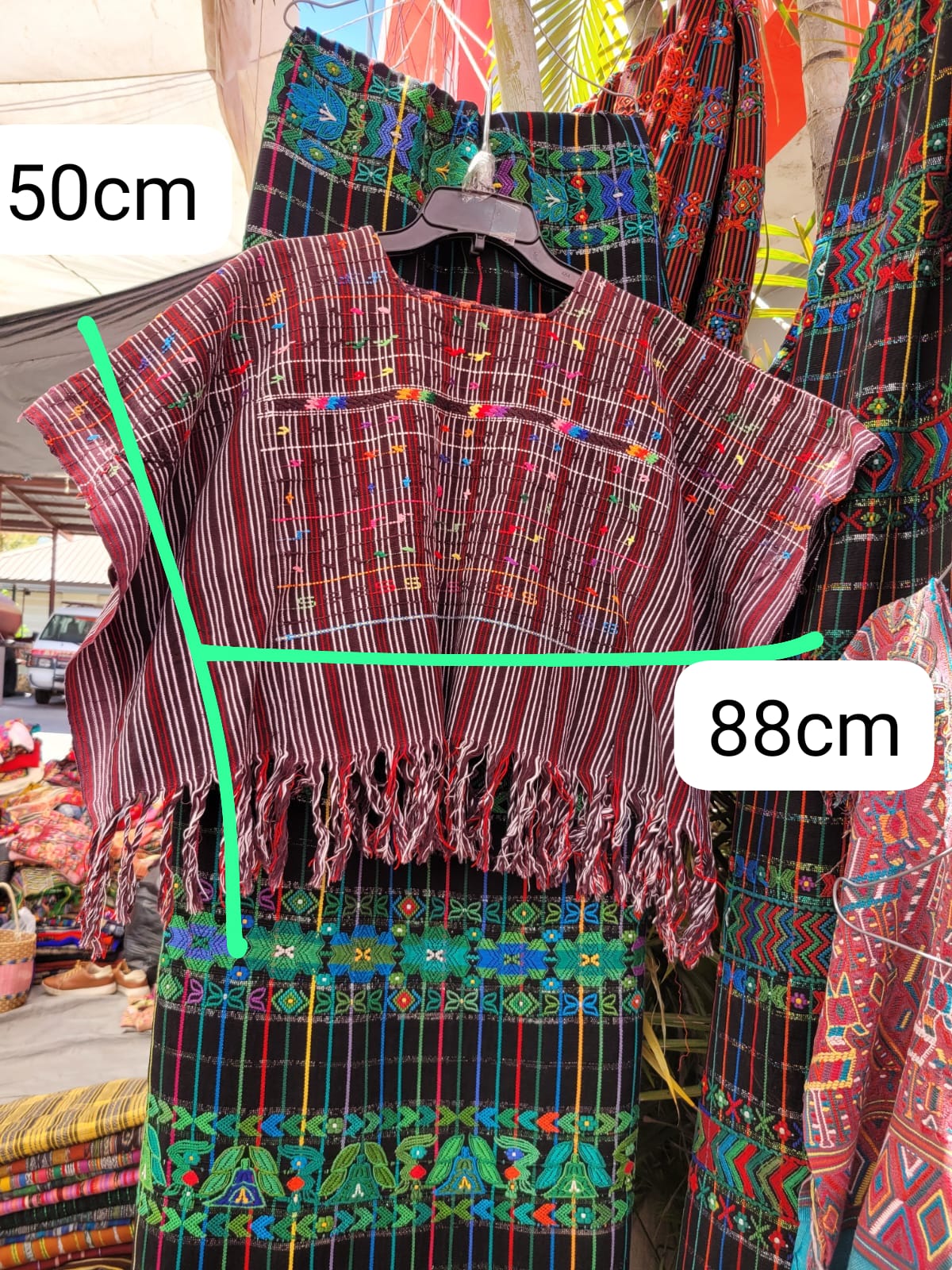 Burgundy Colotenango huipil for Sarah