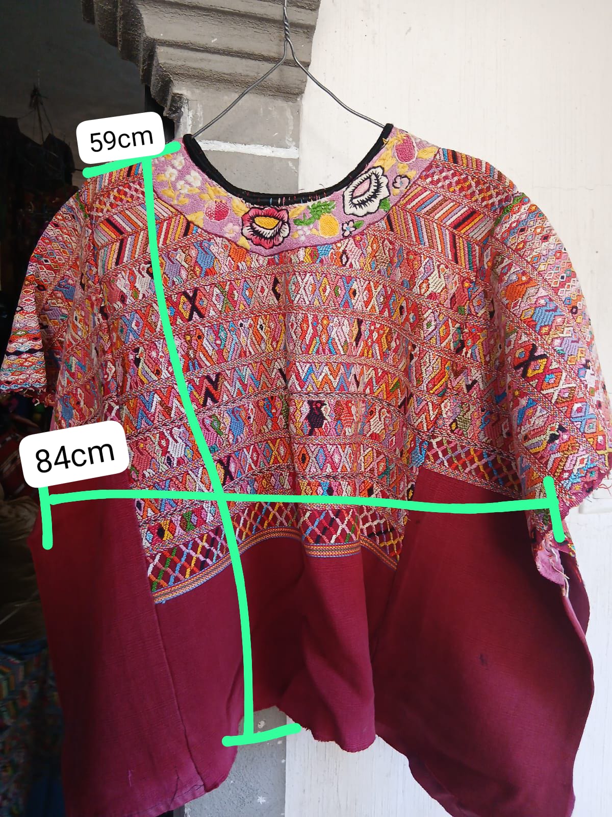 Red San Juan Cotzal huipil (reserved for Cindy)