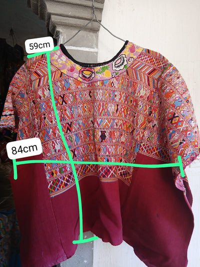 Red San Juan Cotzal huipil (reserved for Cindy)