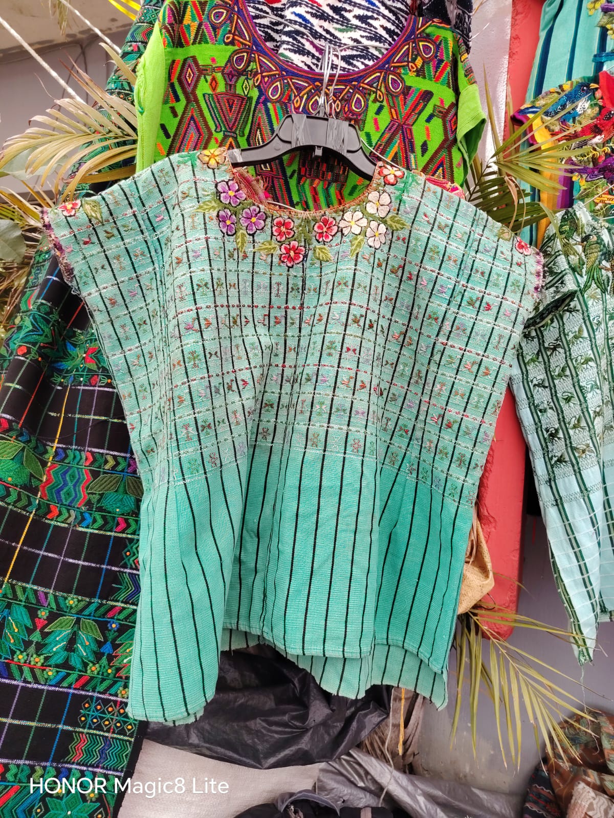 Mint green San Lucas huipil (Reserved for Anne)
