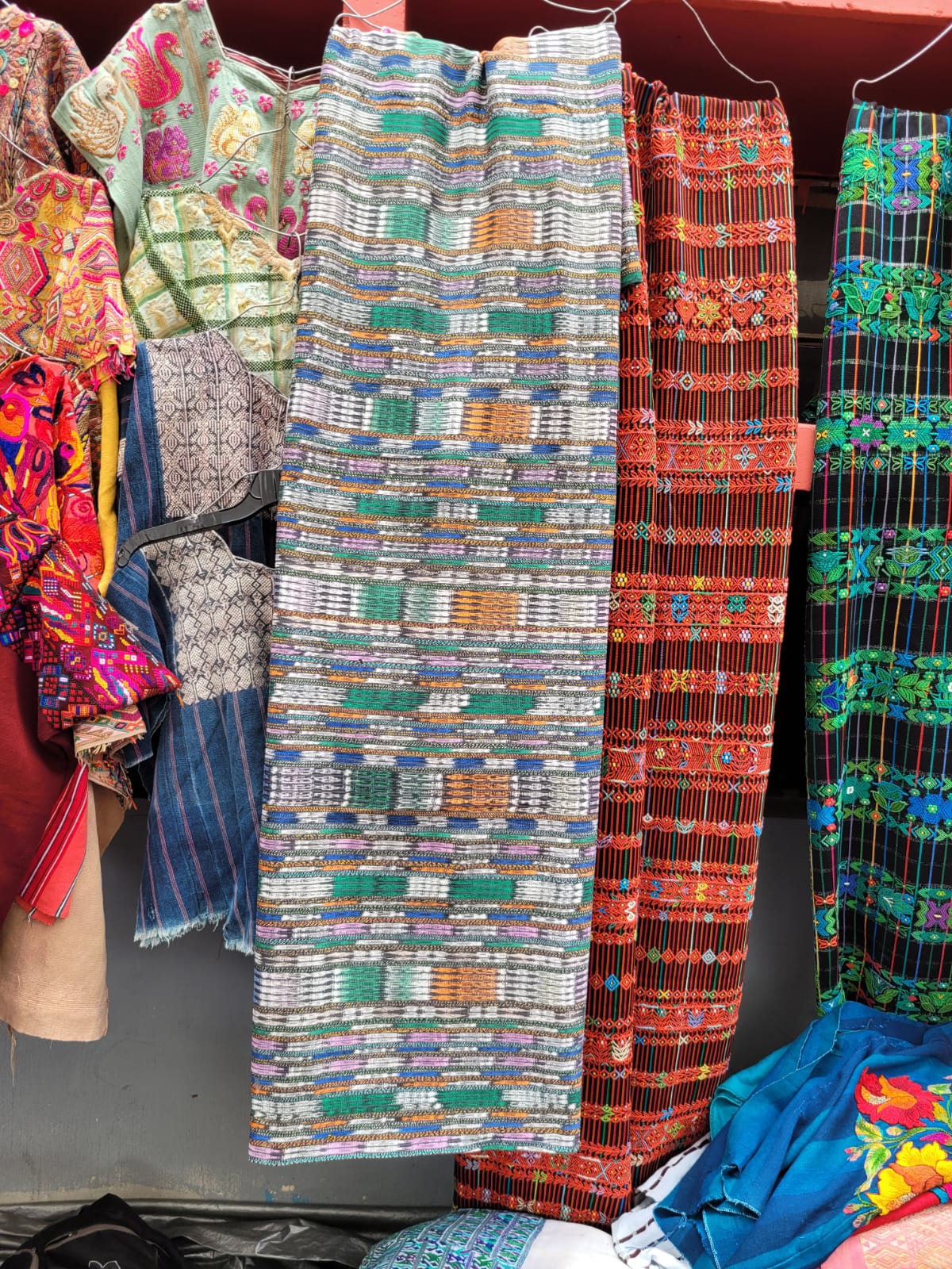 Colourful blue ikat corte for Stacy