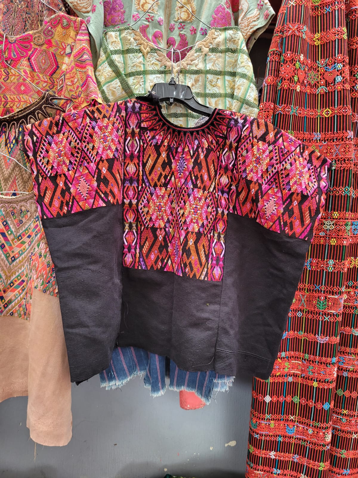 Pink and orange Chichi huipil (Reserved for Sarah)