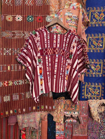 Red and white Colotenango huipil (reserved for Sarah)