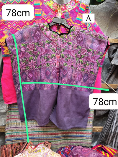 Purple doves Comalapa huipil for Anne