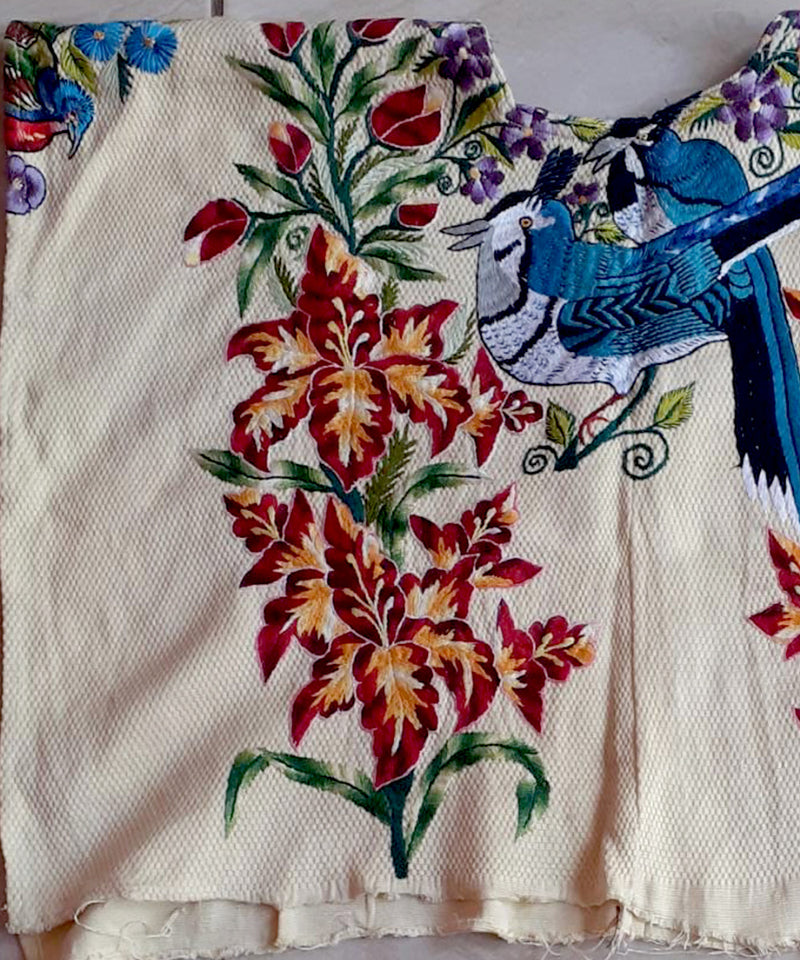 Vintage Guatemalan huipil textile 