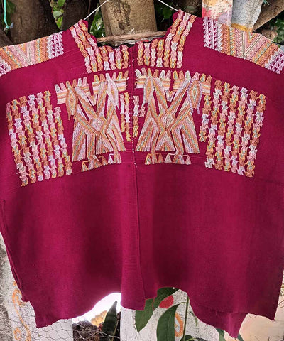 Vintage Guatemalan huipil textile 