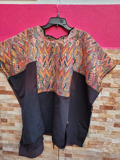 Black and colourful Chichi huipil (reserved for Maria)