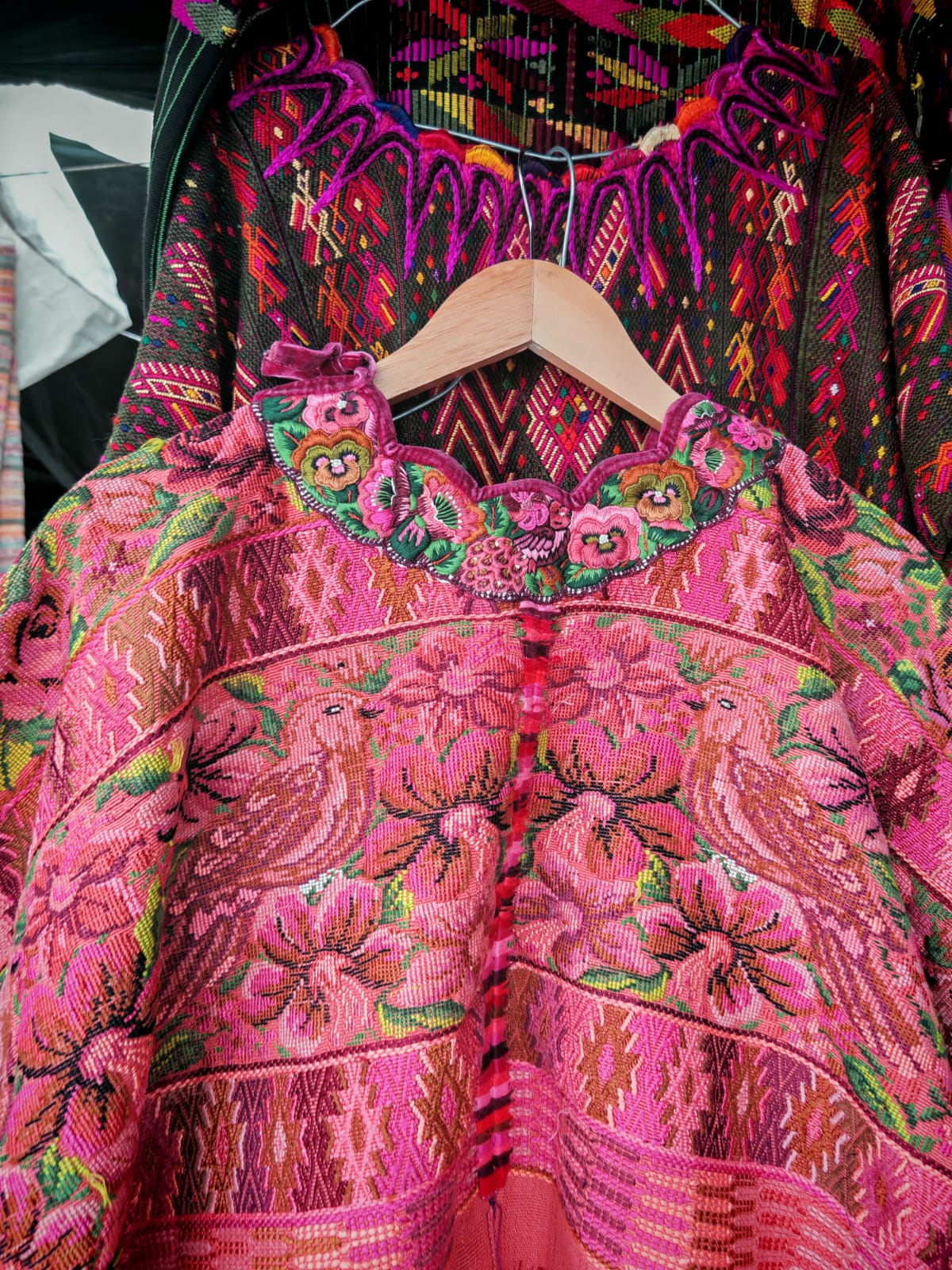 Peach Comalapa huipil for Beverly