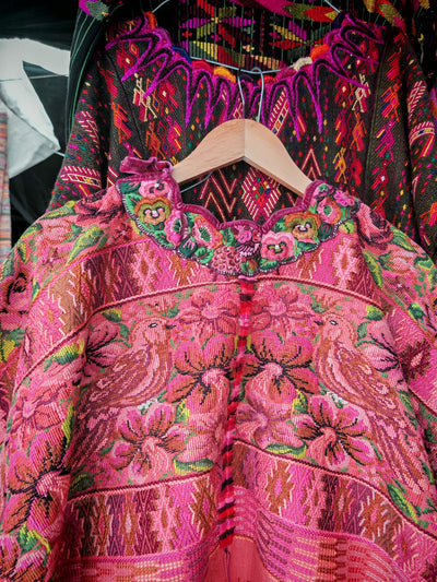 Peach Comalapa huipil for Beverly