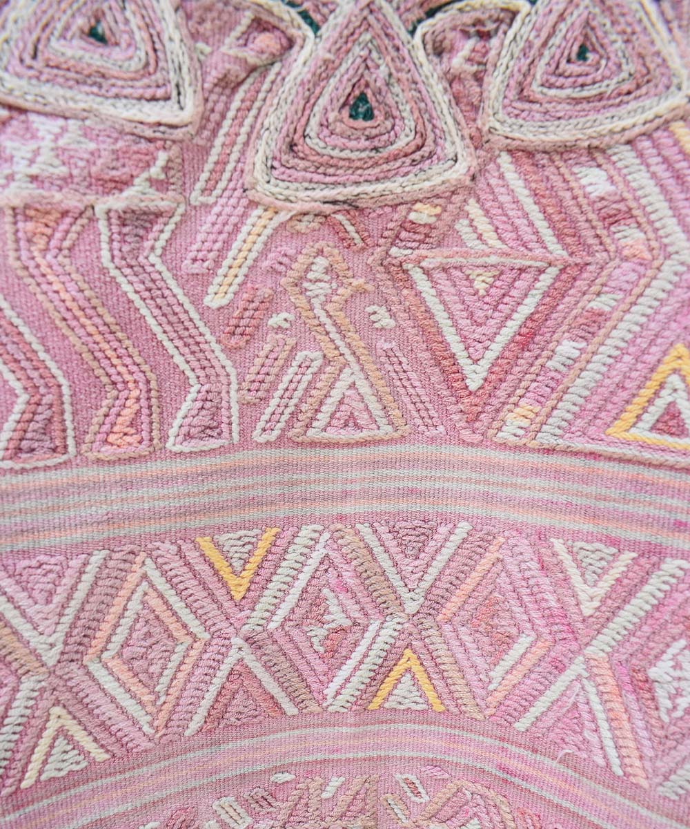 Pale pink Nebaj huipil