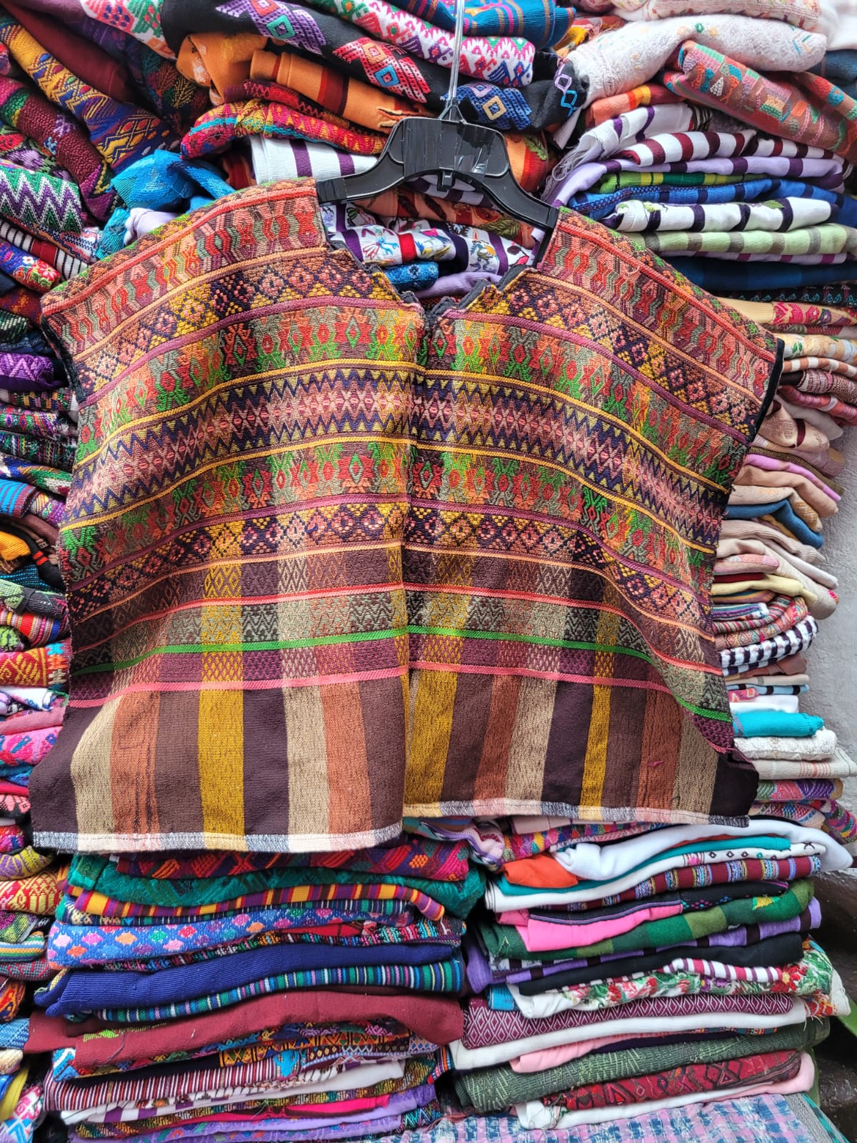 Plaid huipil for April