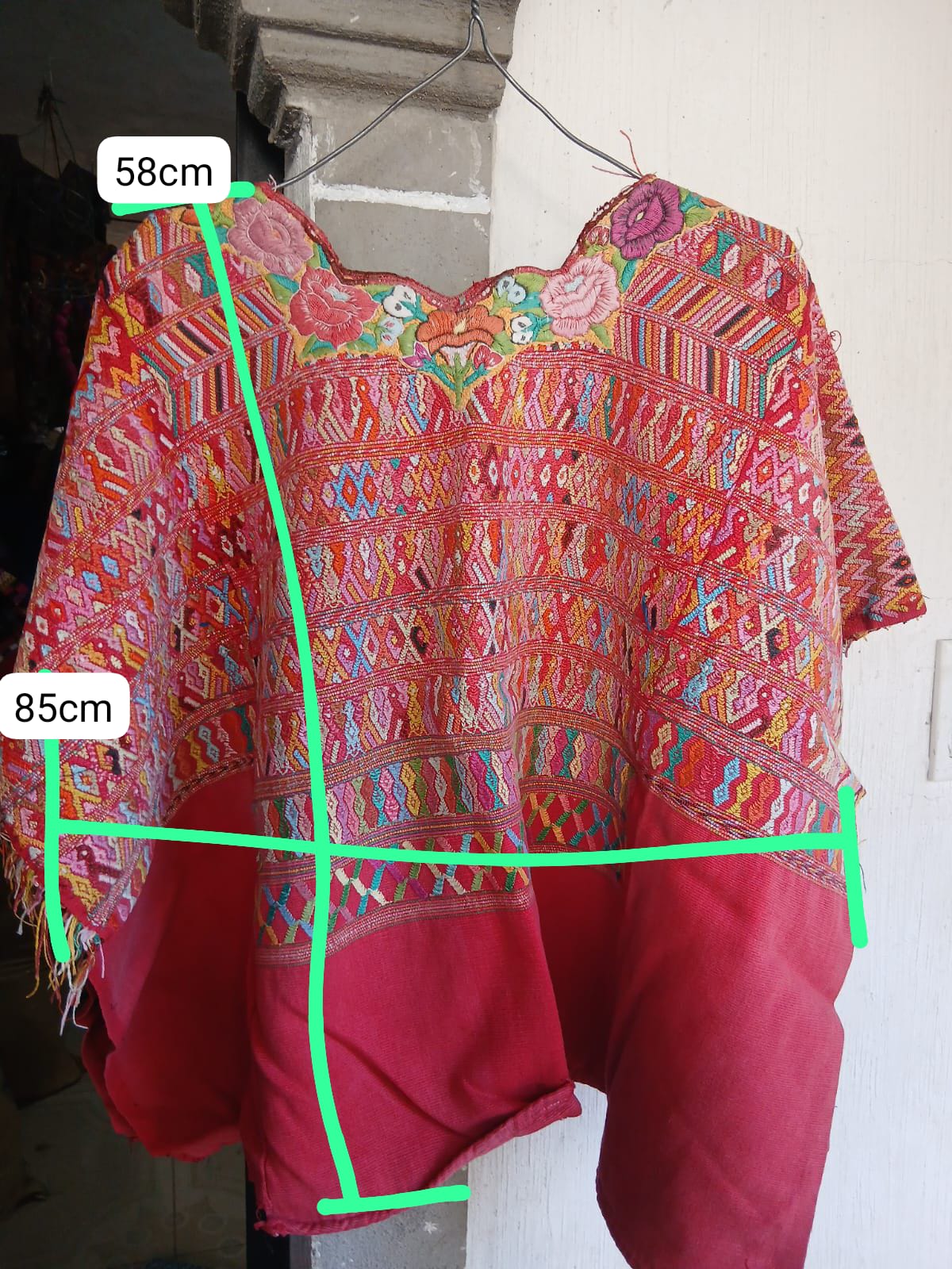 Red San Juan Cotzal huipil (reserved for Laura)