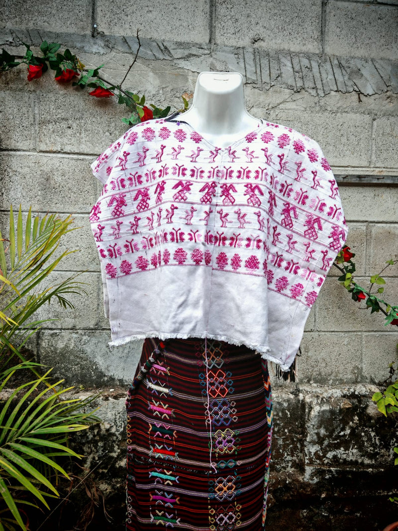 Pink and white huipil (reserved for Sarah)