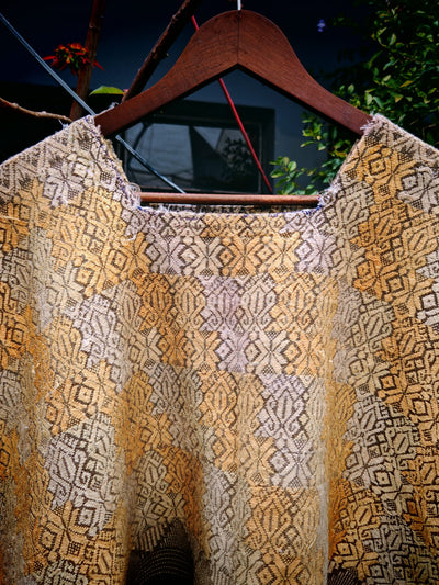Yellow and brown huipil (Reserved for April)