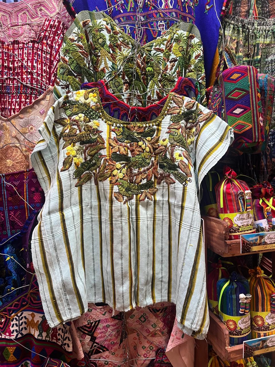 (Reserved for Yesenia) Warm green Santiago huipil
