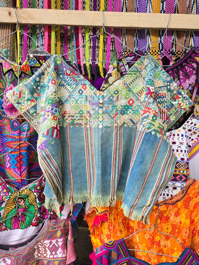 Indigo Nahuala huipil (reserved for Sarah)