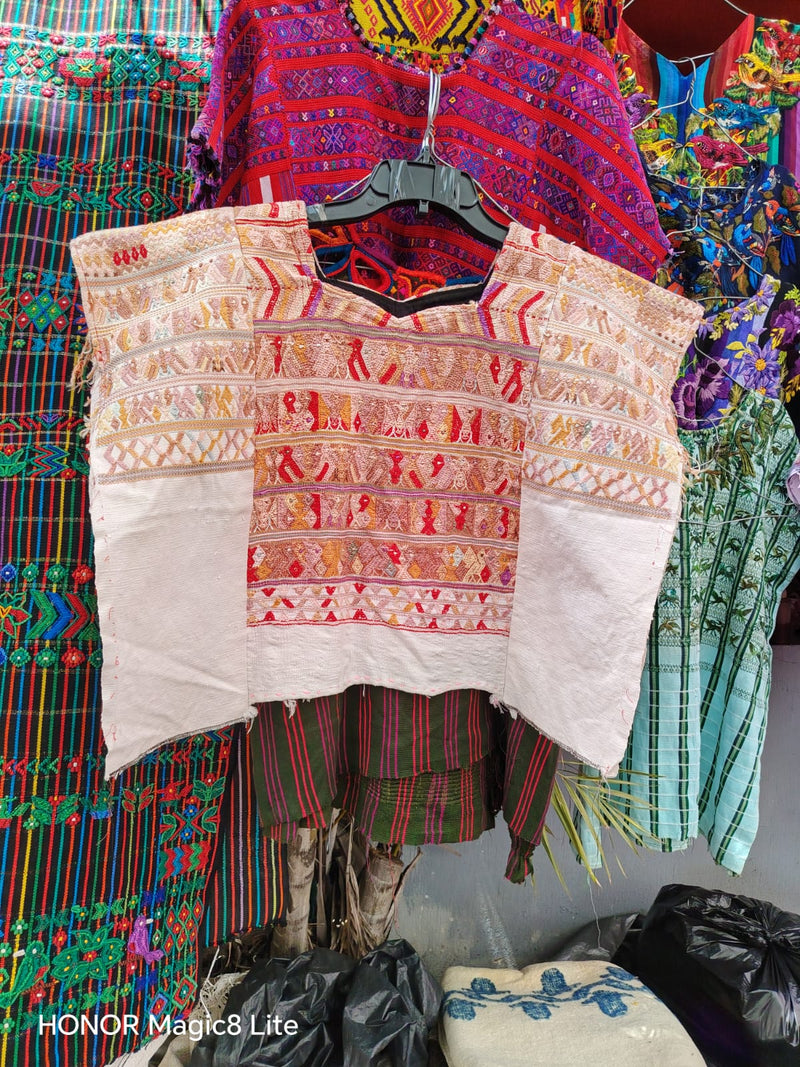 Beige San Juan Cotzal huipil (Reserved for Sarah)