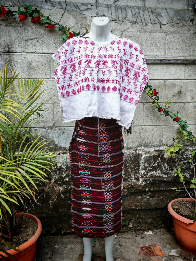 Pink and white huipil (reserved for Sarah)