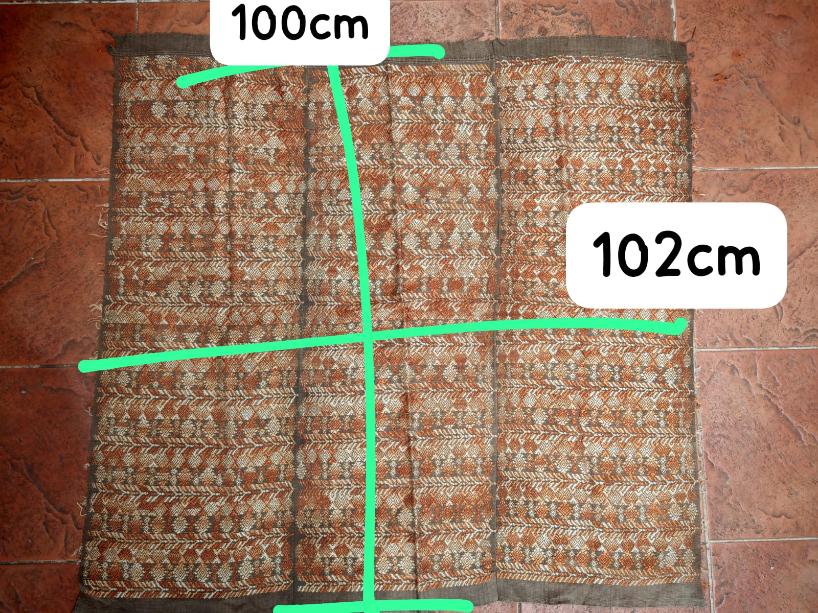 Brown embroidered tablecloth (Reserved for Sarah)