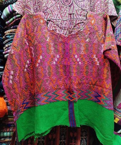 2 pink huipiles for Emma