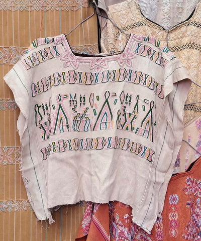 2 pink huipiles for Emma