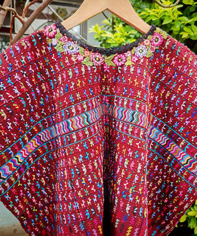 Ruby red San Lucas huipil