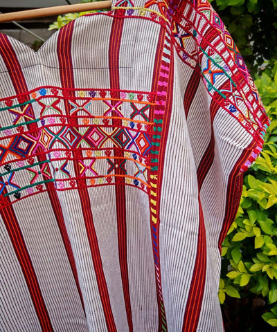 White Colotenango huipil