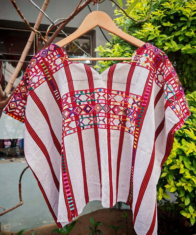 White Colotenango huipil