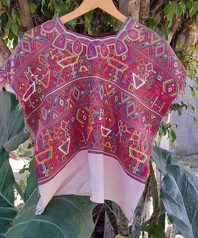 Tribal red Nebaj huipil