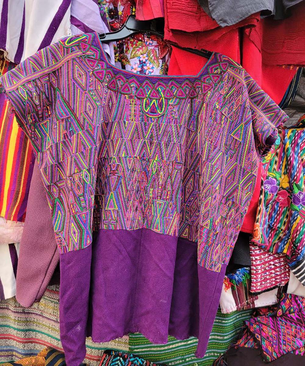 Royal purple Nebaj huipil