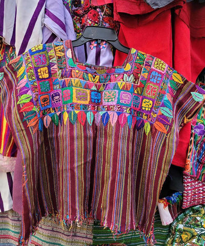 Patzun huipil with Mayan motifs