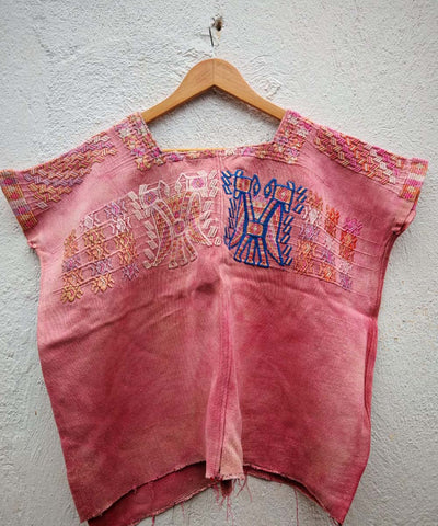 Warm pink Chajul huipil