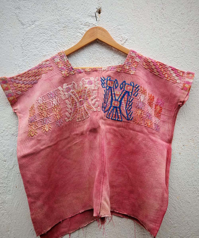 Warm pink Chajul huipil