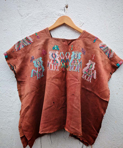 Brown Chajul huipil