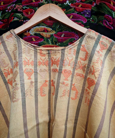 Primrose and grey San Lucas Toliman huipil