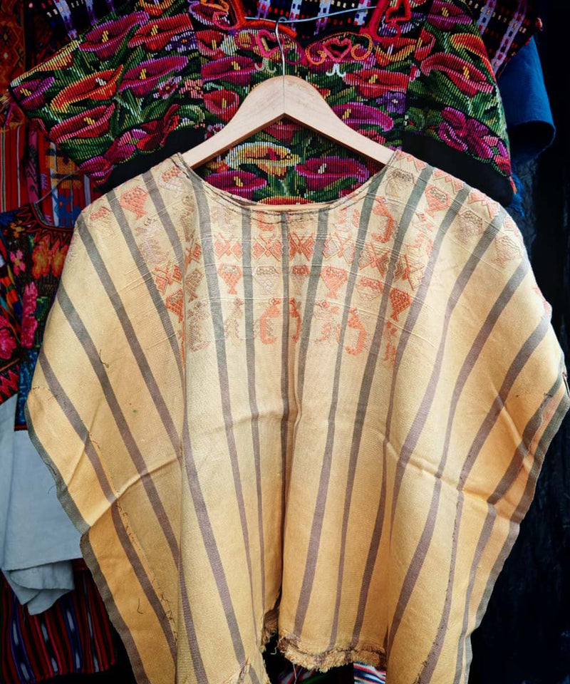 Primrose and grey San Lucas Toliman huipil