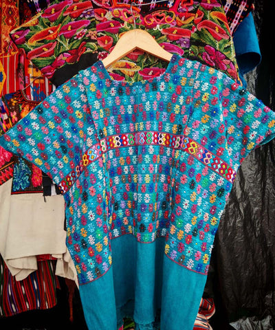Turquoise San Lucas huipil