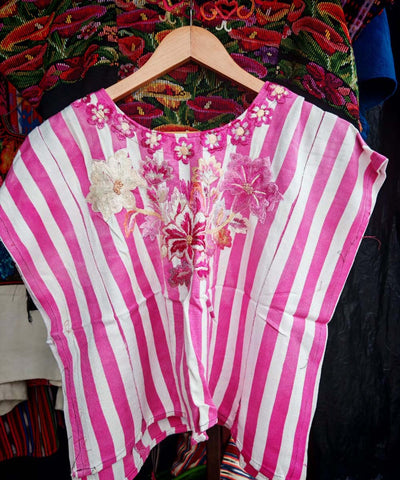 Candy pink Santiago huipil