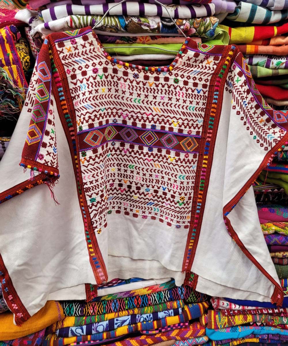 White Colotenango huipil