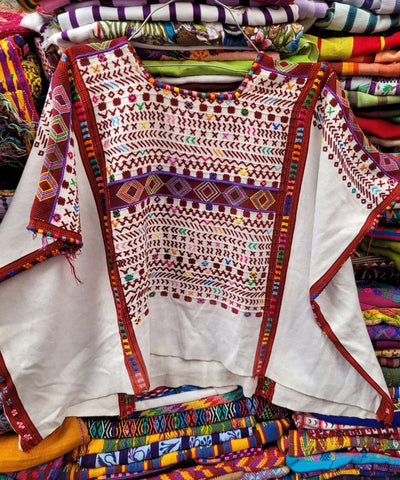 White Colotenango huipil