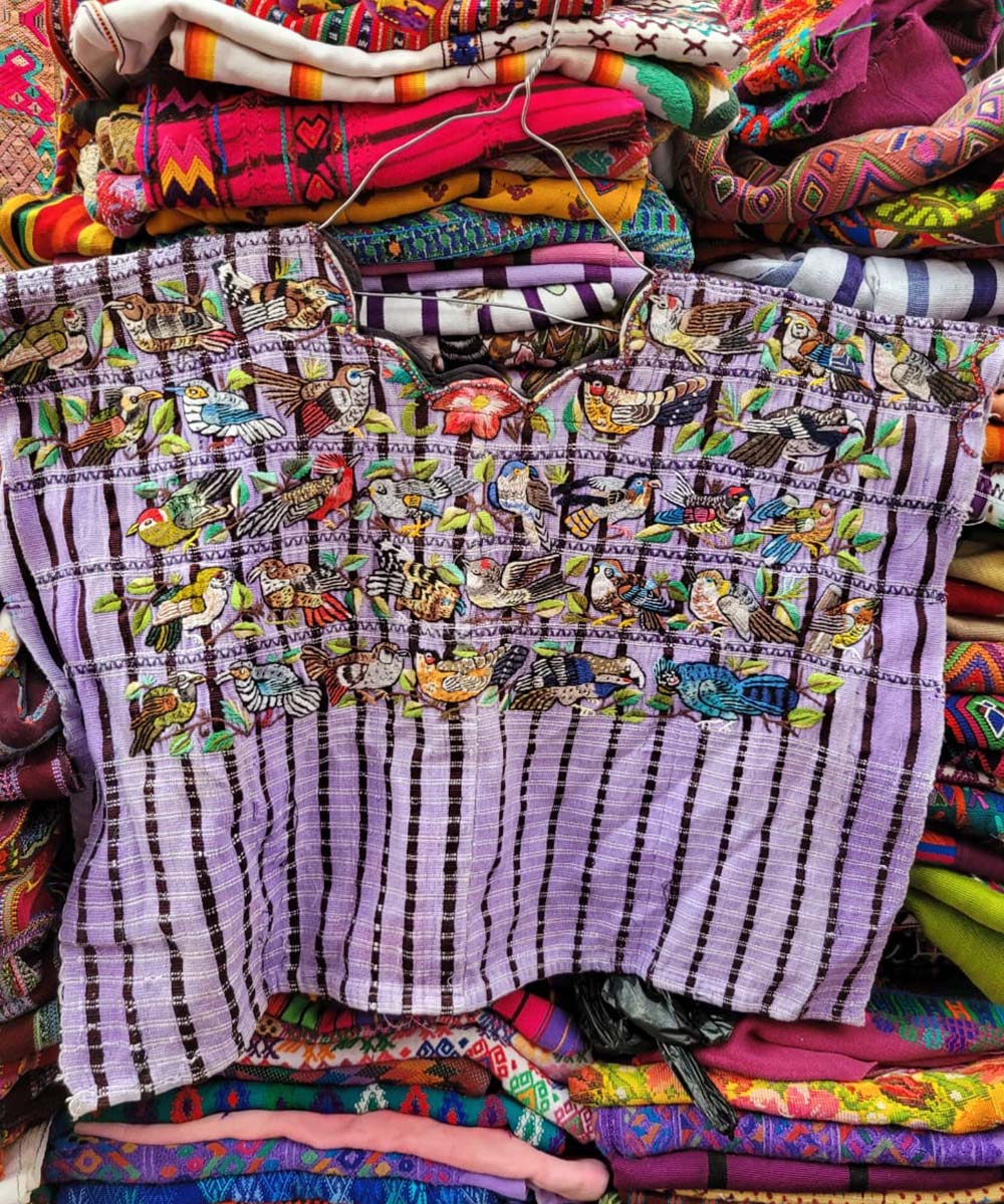 Lavender Santiago huipil