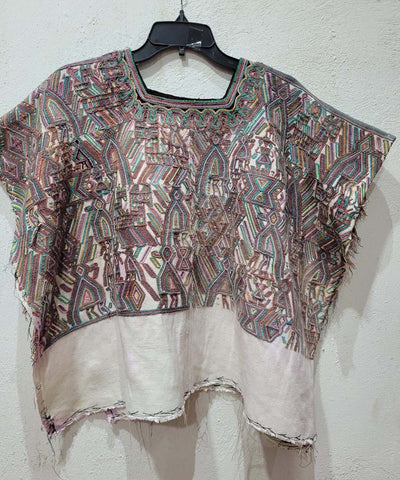 Nebaj huipil with white background