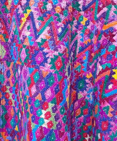 Purple zigzag huipil for Wendy