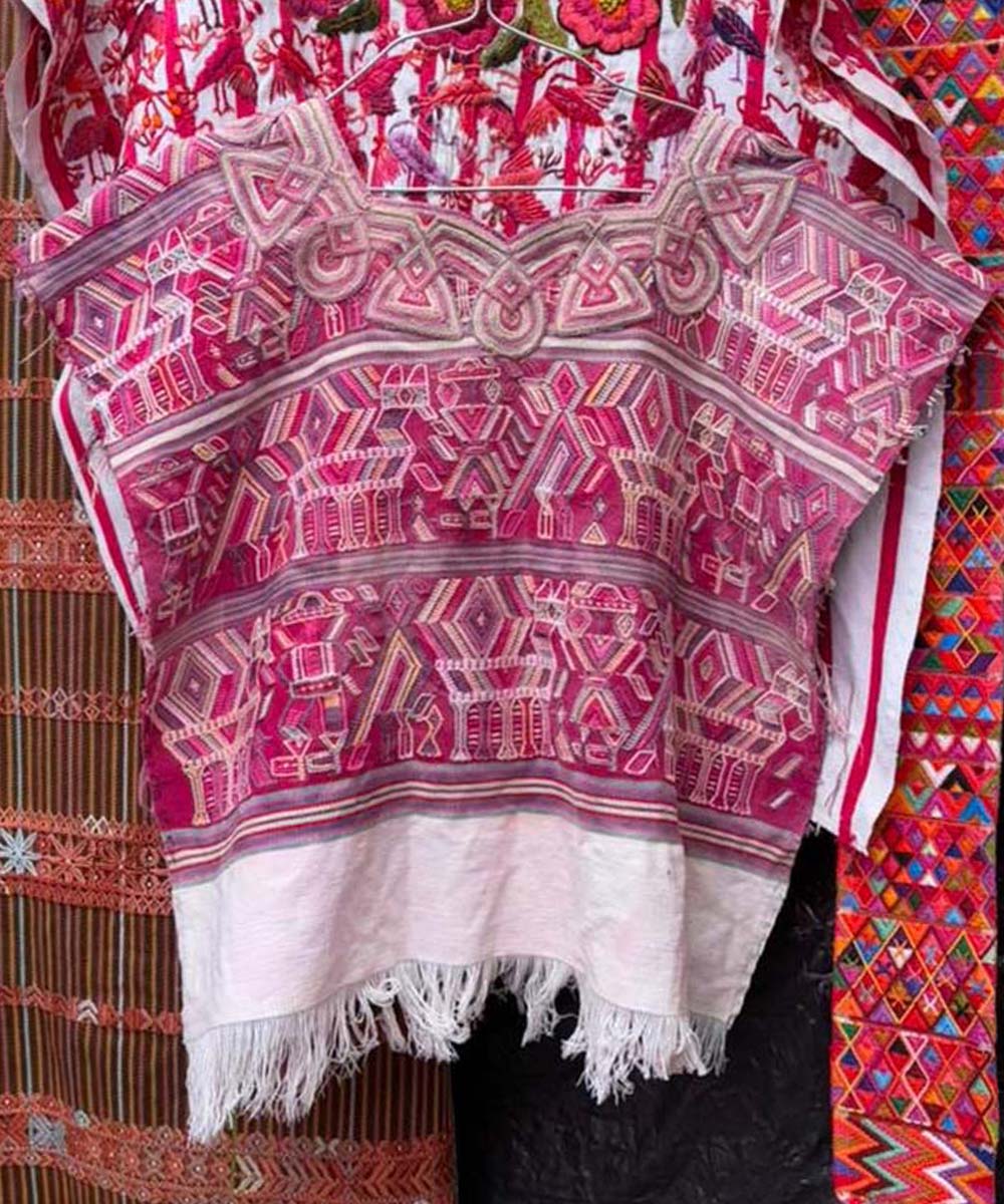 Cherry red Nebaj huipil