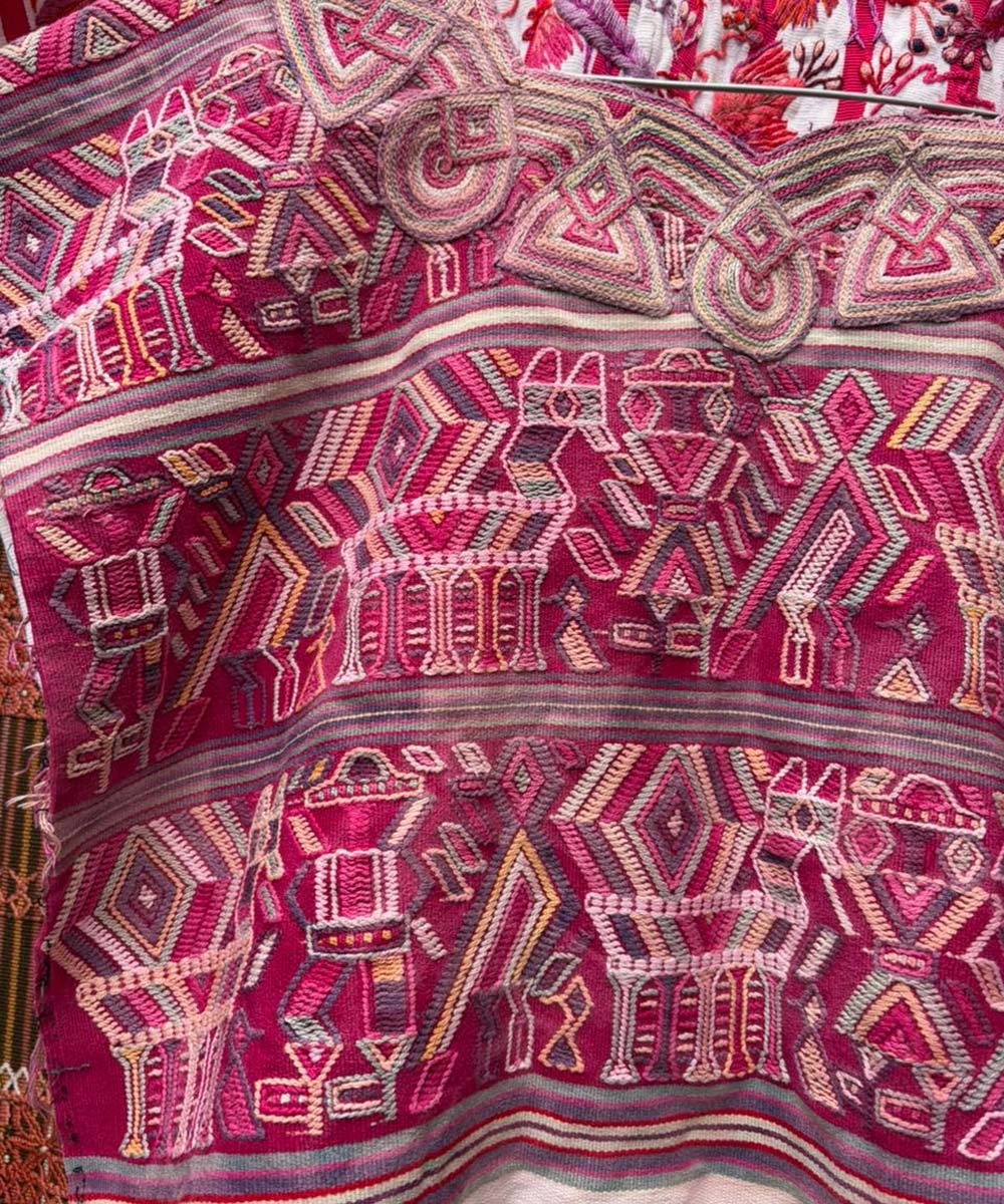 Cherry red Nebaj huipil