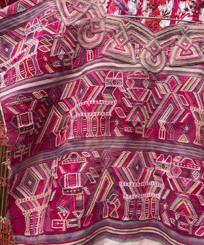 Cherry red Nebaj huipil