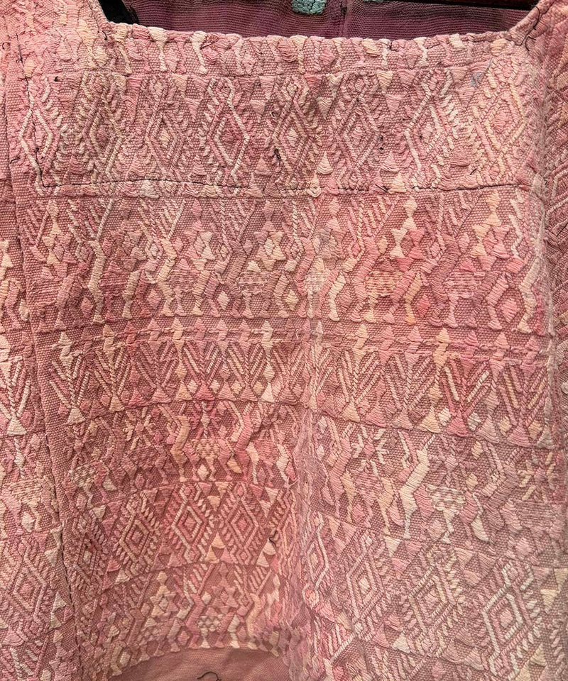 Faded pink Coban huipil
