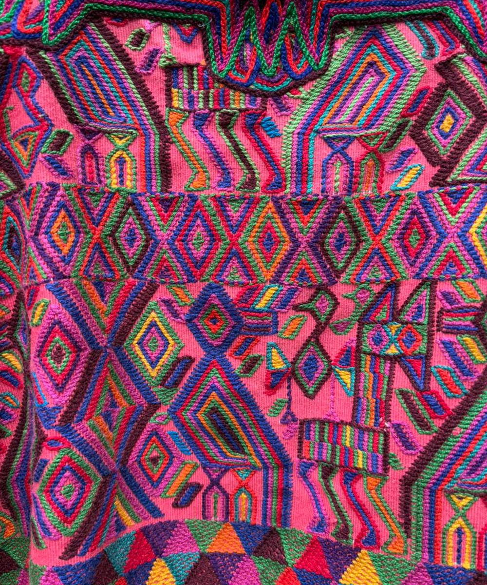 Playful pink Nebaj huipil