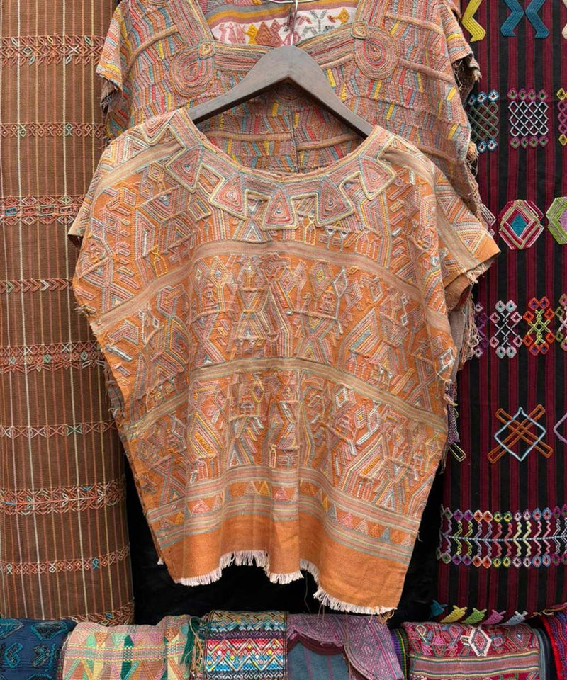 Orange Nebaj huipil